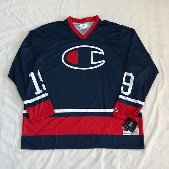 Champion Other - NWT Champion Big Logo Long Sleeve Hockey Jersey